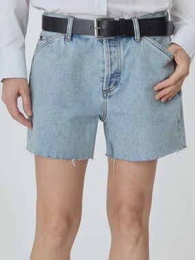 Still Here New York Cut Off Light Vintage Blue Denim Jean Shorts